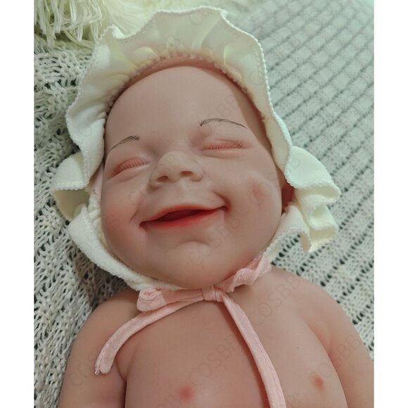 45cm Full Body Silicone Reborn Baby Dolls Flexible 3.1kg Silicone Baby Doll Girl - Picture 4 of 8